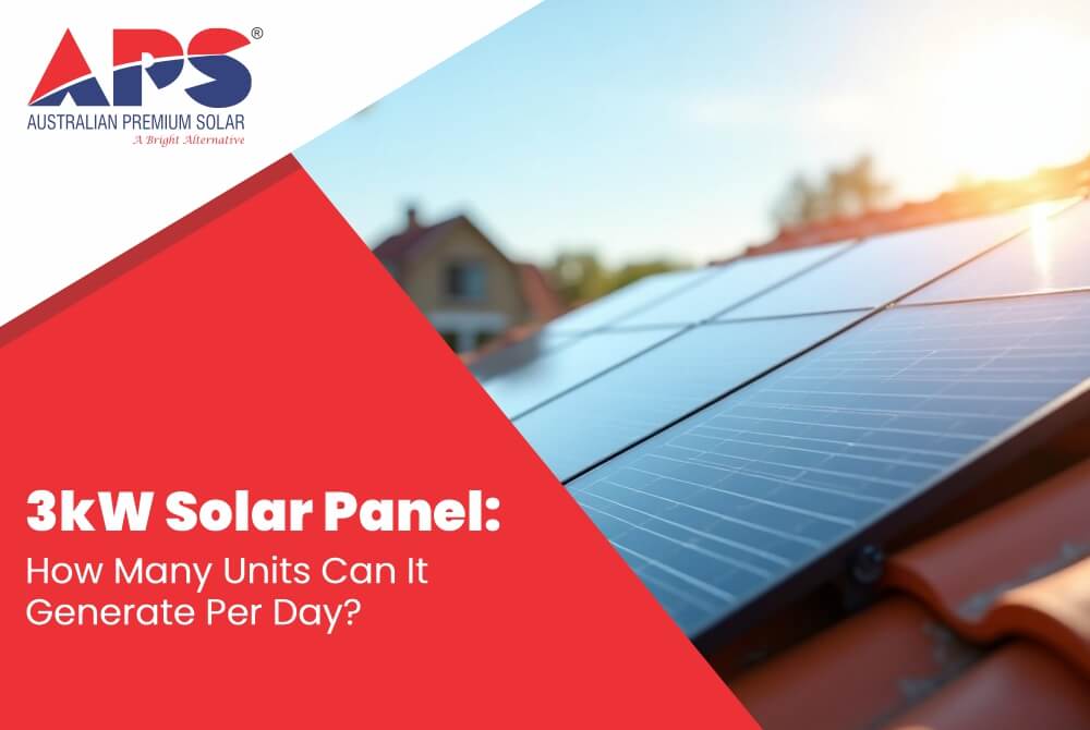 3kW Solar Panel - Unit Generation